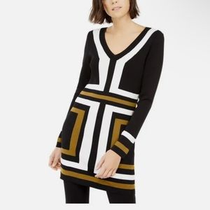 INC Multicolor Block LongSleeve Sweater Sheath Dress